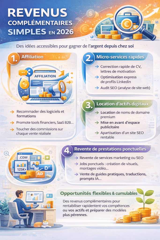 gagner des revenus complémentaires