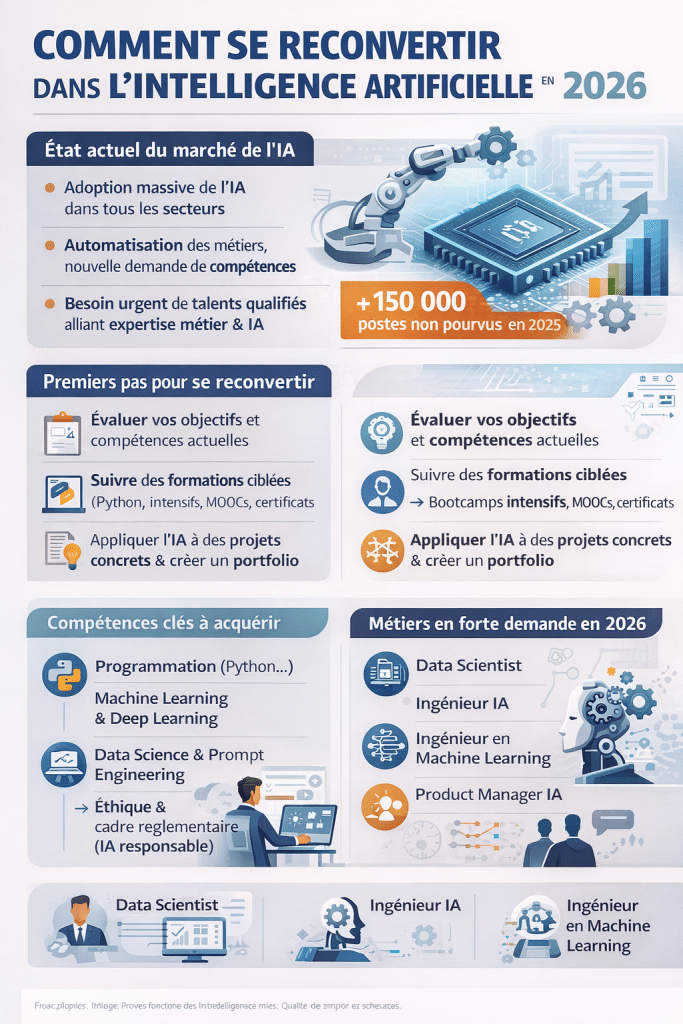 Comment se reconvertir dans l'intelligence artificielle