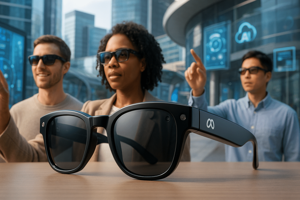 découvrez les nouvelles lunettes connectées intelligentes de meta, intégrant l'intelligence artificielle pour offrir une expérience innovante et connectée au quotidien.