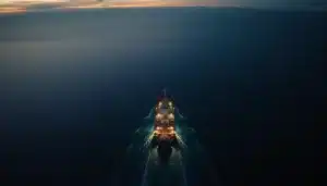 Pétrolier traversant un détroit stratégique, sur fond de détente des cours du brut