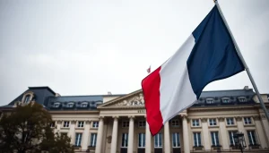 Drapeau français devant Bercy, dette publique record