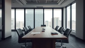 Table de réunion avec états financiers avant de recruter son premier directeur financier