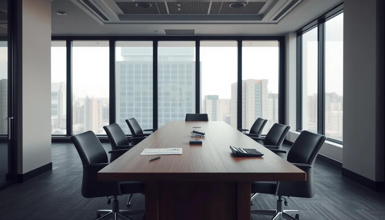 Table de réunion avec états financiers avant de recruter son premier directeur financier